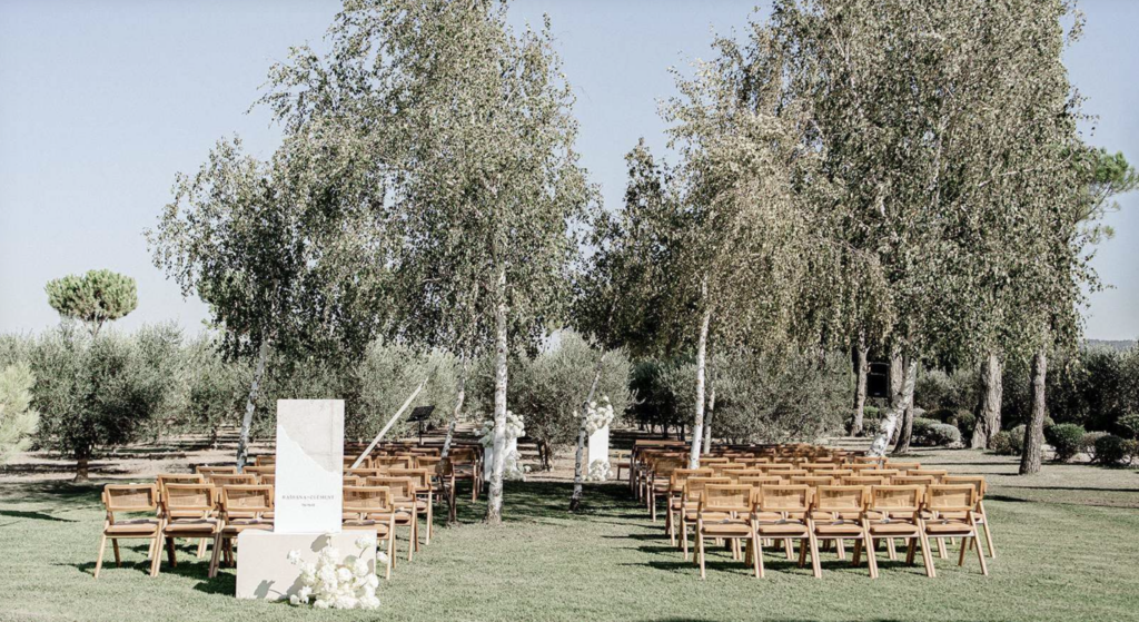 Nature et mariage de luxe en Provence